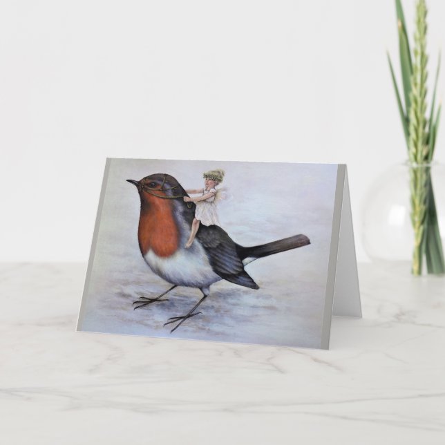 Festividades Um cartão de Natal feericamente (Frente)