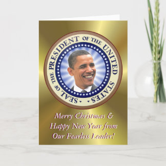 Festividades Um Cartão de Natal para o Presidente Obama