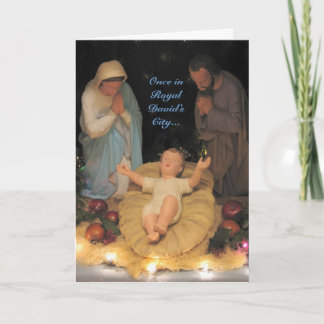 Festividades Uma vez no Cartão de Natal da Cidade de David Real