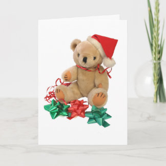 Festividades Urso de ursinho do Natal - cartão