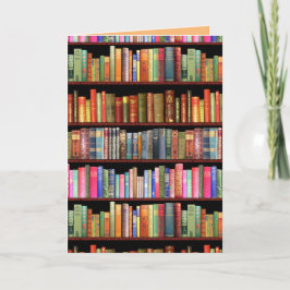 Festividades vazio esquerdo do cartão de saudações da estante