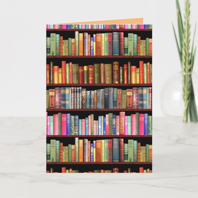 Festividades vazio esquerdo do cartão de saudações da estante (Frente)