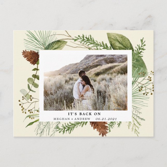 Festividades verduras de inverno salvar o cartão postal (Frente)