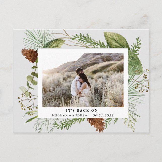 Festividades verduras de inverno salvar o cartão postal (Frente)