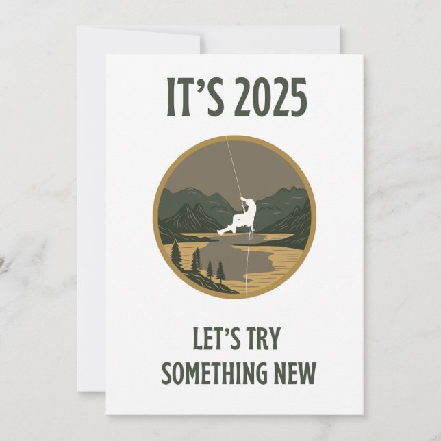 Festividades Viagem Cotação Vamos tentar algo novo Cartão de Fé (Frente)