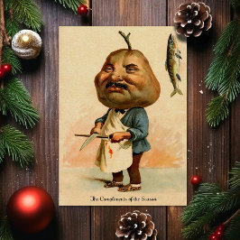 Festividades Vintage - Cartão de Natal Odd Vitoriano