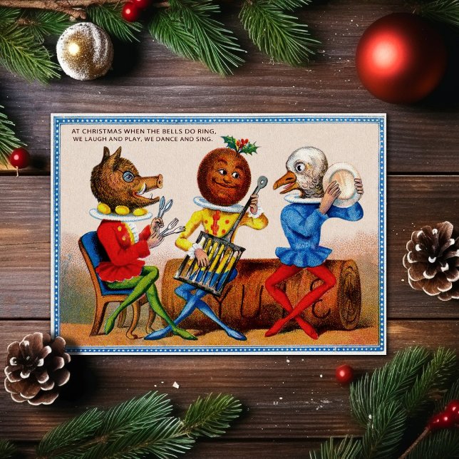 Festividades Vintage - Cartão de Natal Odd Vitoriano (Criador carregado)