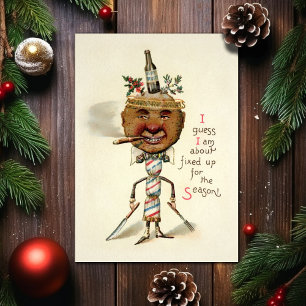 Festividades Vintage - Cartão de Natal Odd Vitoriano