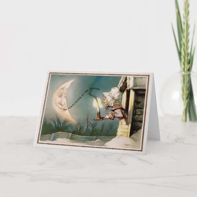 Festividades Vintage - Cartão de Natal Vitoriano (Frente)