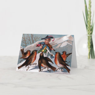 Festividades Vintage - Cartão de Natal Vitoriano