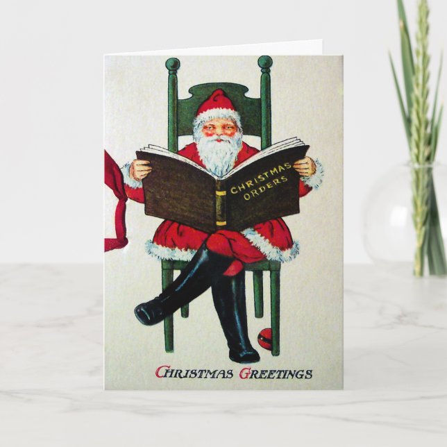 Festividades Vintage - Cartão de Natal Vitoriano (Frente)