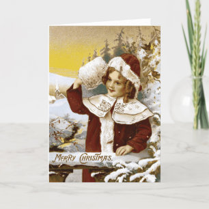 Festividades Vintage - Feliz Cartão de Natal