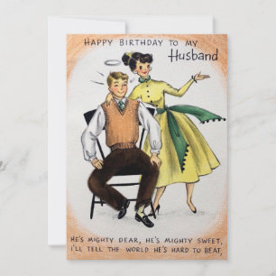 Festividades Vintage Happy Birthday - Cartão de Férias para M