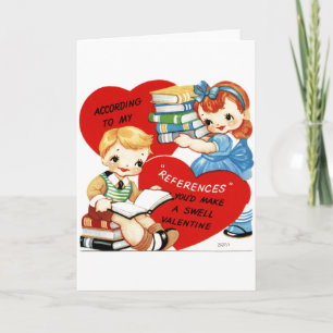 Festividades Vintage Kids com cartão de saudação de Namorado