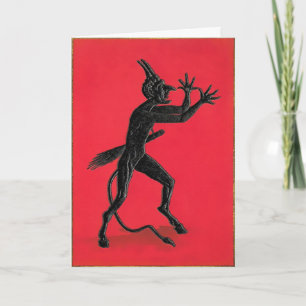 Festividades Vintage Obscenage Cartão de Natal Krampus