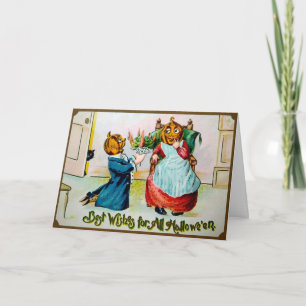 Festividades Vitoriano prefere cartão de Dia das Bruxas