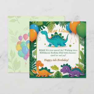 Festividades Você é o ROARsome! Feliz cartão de aniversário