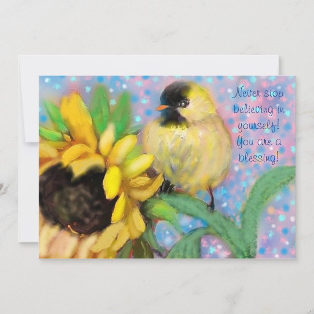 Festividades "Você é uma Bênção!" Cartão de Encorajamento (Frente)