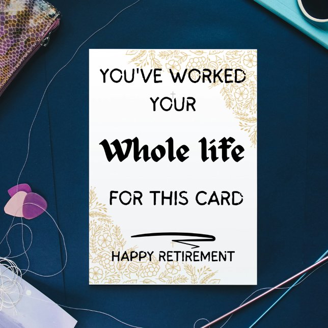 Festividades Você ganhou um cartão de feriado - Greetin de apos (You've Earned It Holiday Card – Retirement Greetin)