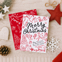 Festividades Whimsical Felry Cartão de Natal