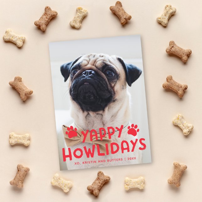 Festividades Yappy Howlidays, um Cartão com fotos de Férias de  (Criador carregado)