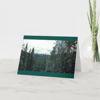 Festividades Yellowstone no inverno ou cartão de férias