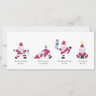 Festividades Yogi Papais noeis Engraçado Yoga Pun Cartão de Fér