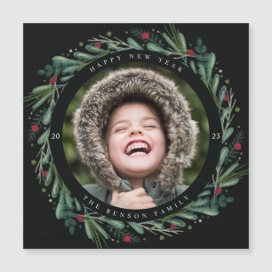 Festivo Ano Novo Fresado Deixa Berries Magnet