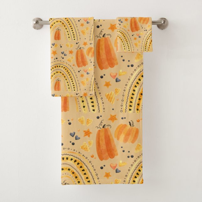 Festivo Autumn Boho Rainbow Bath Toalha (Insitu)