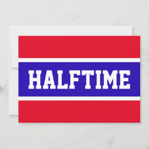 Festivo Brito Azul Esportes Vermelhos "HALFTIME" S