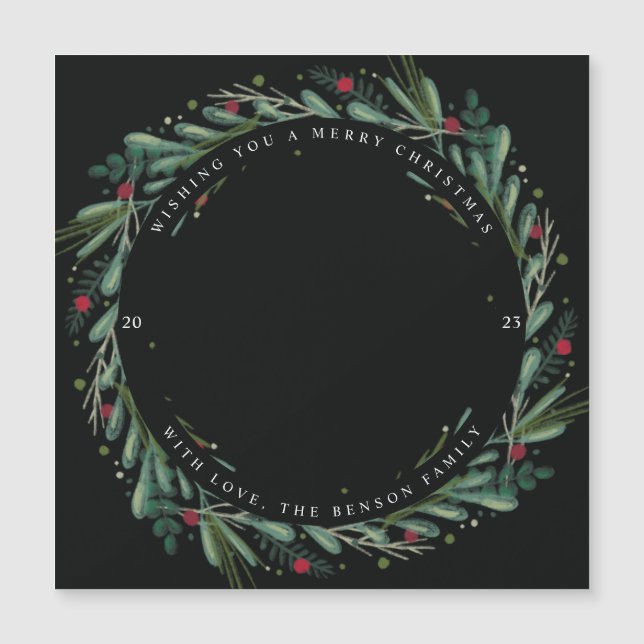 Festivo Fúria De Natal Deixa Berries Magnet (Frente)