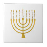 Festivo Menorah Hanukkah velas Elegante minimo<br><div class="desc">Velas de folha de ouro falsa para a comemoração de Chanucá. A ilustração menorah Whimsical com estrelas brancas cobria velas celestiais em um falso suporte de velas menorah dourada. Menorah elegante e mesquita Hanukkah ilustrava presentes de design e produtos de papel.</div>