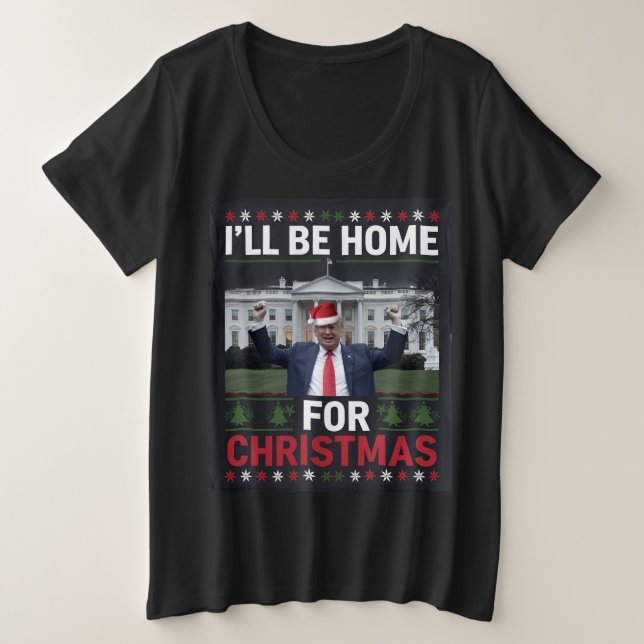 Festivo Trump Vitória de Suéter de Natal (Frente do Design)