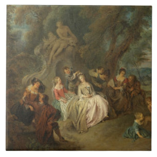 Fête Champêtre, C. 1730 (óleo em canvas)