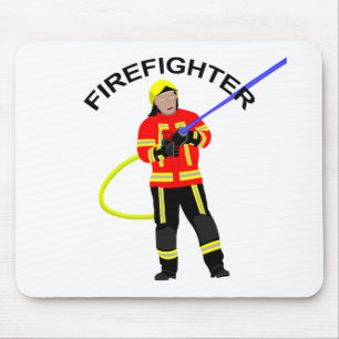 Feuerwehrmann em Einsatzkleidung Mousepad