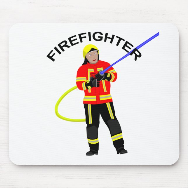 Feuerwehrmann em Einsatzkleidung Mousepad (Frente)
