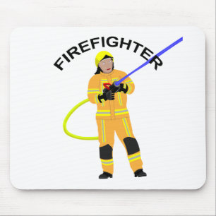 Feuerwehrmann em sandfarb Einsatzkleidung Mousepad