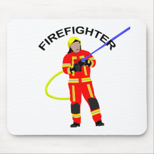 Feuerwehrmann no quarto Einsatzkleidung Mousepad
