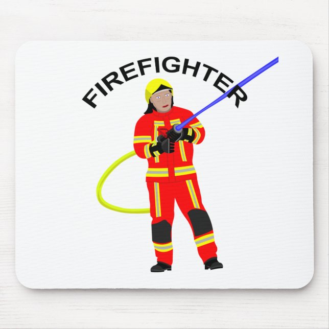 Feuerwehrmann no quarto Einsatzkleidung Mousepad (Frente)