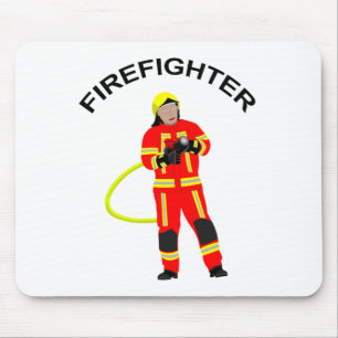 Feuerwehrmann no quarto Einsatzkleidung Mousepad