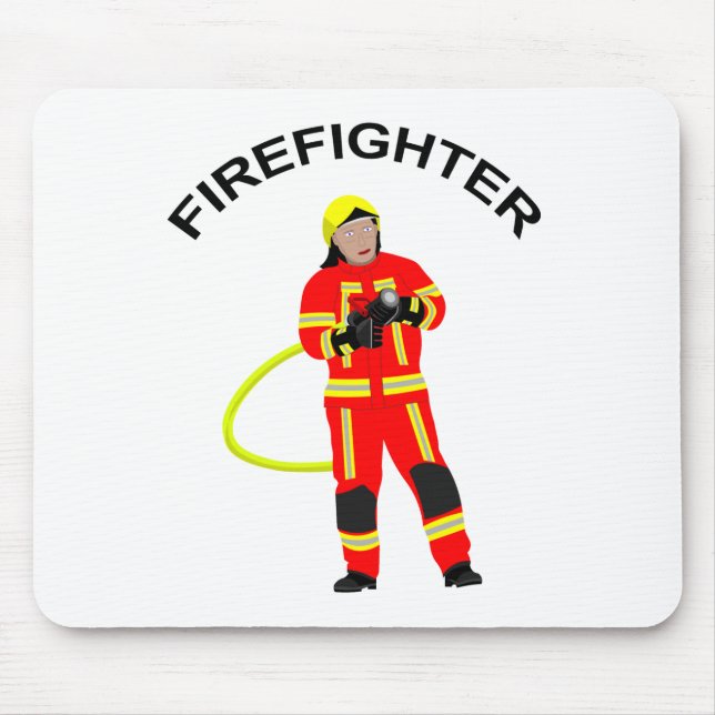 Feuerwehrmann no quarto Einsatzkleidung Mousepad (Frente)