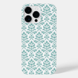 Feuille Damask Teal Pattern