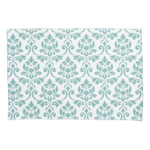 Feuille Damask Teal Pattern
