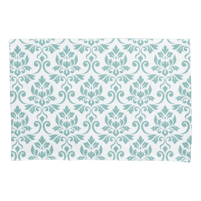 Feuille Damask Teal Pattern (Frente)