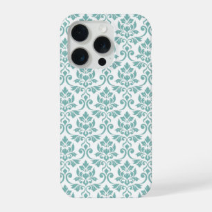 Feuille Damask Teal Pattern