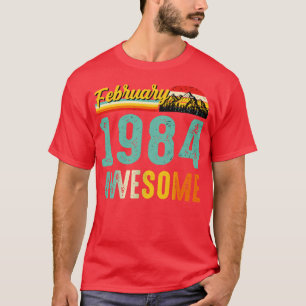 Fevereiro De 1984 Camisa De Presente De Aniversári