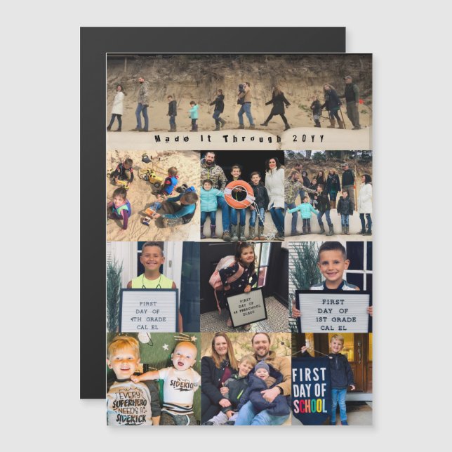 Fez isso através do cartão magnético de fotos COVI (Frente/Verso)