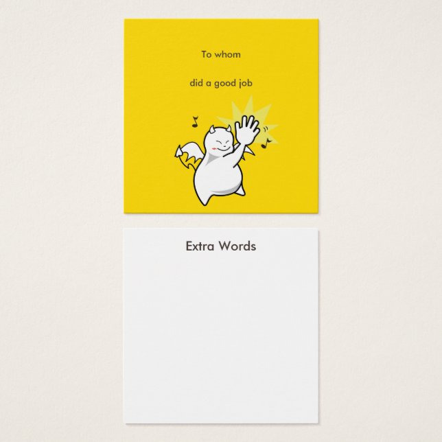 Fez um bom trabalho Mensagem Diabo (Frente & Verso)