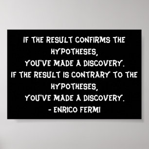 Fez um Poster do Experimento de Ciência de Descobe