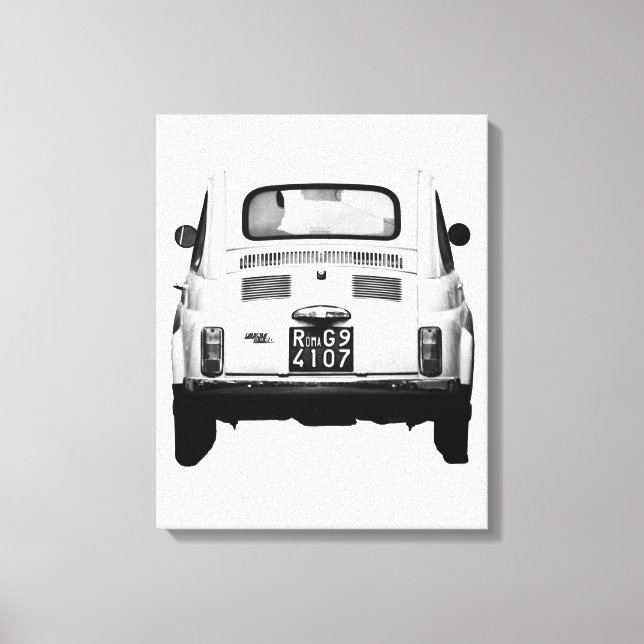 Fiat 500, cinquecento, Roma, Itália, canvas (Frente)
